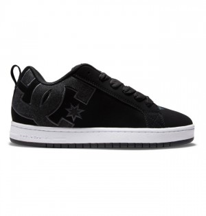 Black Blue Men's DC Court Graffik Sneakers | 7948-LTORE