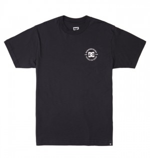 Black Men's DC DC Star Pilot T Shirts | 2843-KTMSU