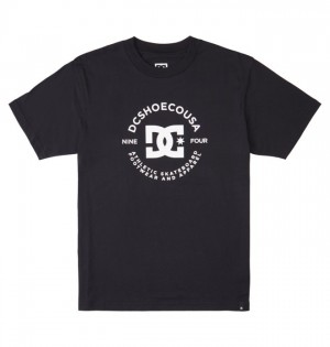 Black Men's DC DC Star Pilot T Shirts | 8354-TWIHK