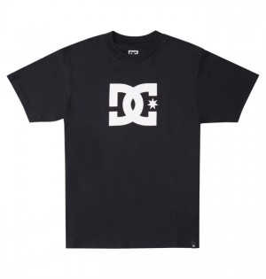 Black Men's DC DC Star T Shirts | 6437-LNSXY