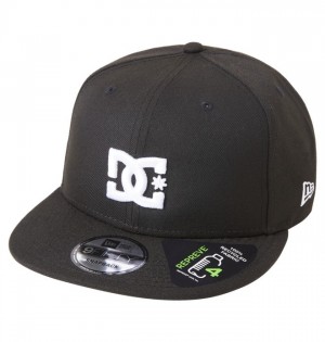 Black Men's DC Empire Fielder Snapback Hats | 7430-QPBVT