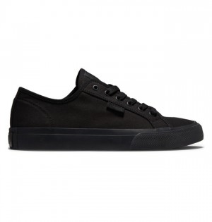 Black Men's DC Manual Sneakers | 0462-WMPKD