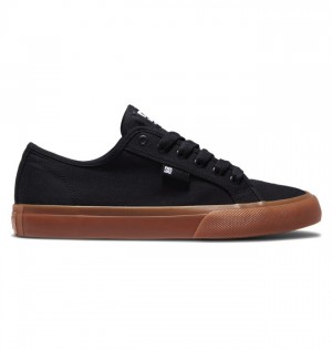 Black Men's DC Manual Sneakers | 1057-GHWKF