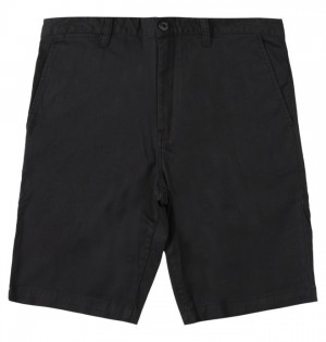 Black Men's DC Worker Chino Shorts | 9806-LKFEG