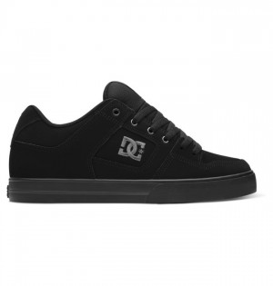 Black / Black Men's DC Pure Sneakers | 8251-ZTQYK