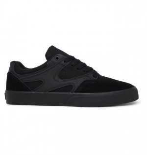 Black / Black / Black Men's DC Kalis Vulc Skate Shoes | 7802-URGXZ