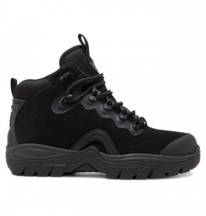 Black / Black / Black Men's DC Navigator Lace Winter Boots | 9872-ATVHG