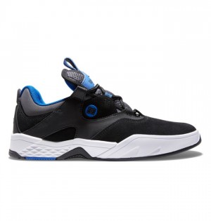 Black / Blue / White Men's DC Kalis Skate Shoes | 1354-RBFUE