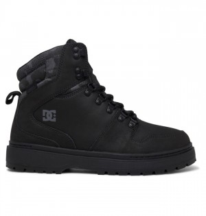 Black / Camo Men's DC Peary Lace Winter Boots | 3507-SKQGV