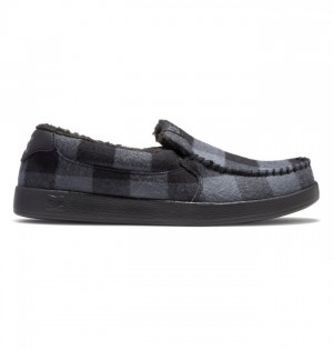 Black / Grey Men's DC Villain Winterized Slip On | 9035-LERGV