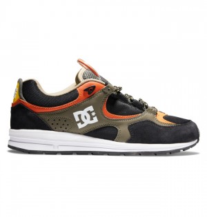 Black / Olive Men's DC Kalis Lite Skate Shoes | 8306-AJHPU