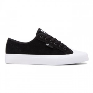 Black / White Men's DC Manual RT S Suede Skate Sneakers | 9657-HKDPE