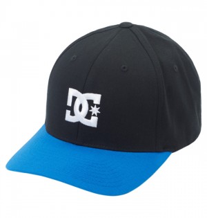 Blue Men's DC Cap Star Seasonal Flexfit Hats | 2103-BXVIF