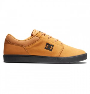 Brown / Black Men's DC Crisis 2 Suede Skate Shoes | 7240-ANBYJ