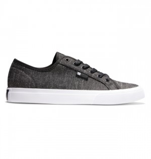 CHAMBRAY Men's DC Manual SE Canvas Sneakers | 0298-SKPZE