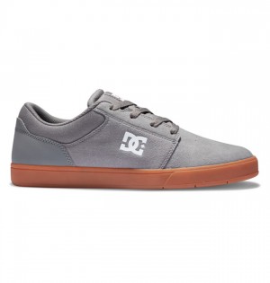 Grey Men's DC Crisis 2 Suede Skate Shoes | 6530-AWDTV