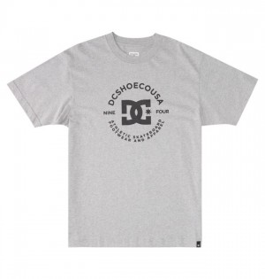 Grey Men's DC DC Star Pilot T Shirts | 4839-ZIURD