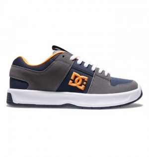 Grey / Orange Men's DC Lynx Zero Sneakers | 0135-IECYN