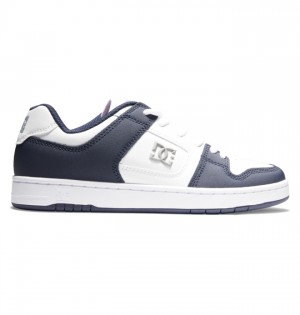 Navy / White Men's DC Manteca 4 Skate Shoes | 6547-RACIZ