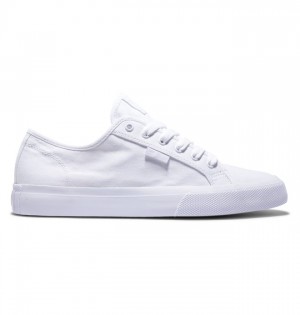 White Men's DC Manual Sneakers | 8479-CHDOQ