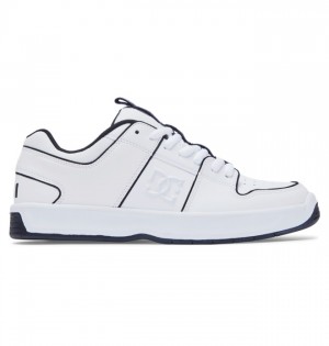 White / Black / Blue Men's DC Lynx Zero Sneakers | 8916-XDCQR