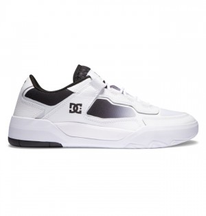 White / Black / White Men's DC Metric Skate Shoes | 9275-XHFOQ