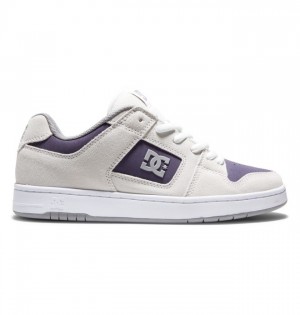 White / Purple Burgundy Men's DC Manteca 4 Sneakers | 0465-XNLWF