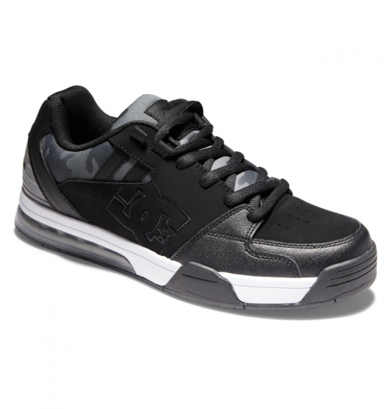 Black Camo Men's DC Versatile Sneakers | 5269-FIEGY