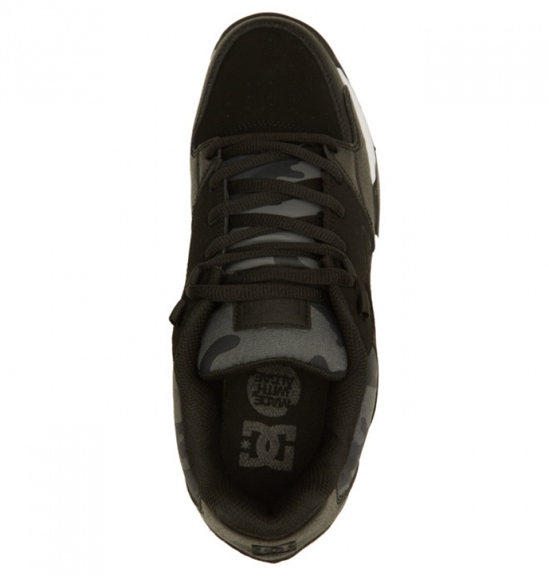 Black Camo Men's DC Versatile Sneakers | 5269-FIEGY