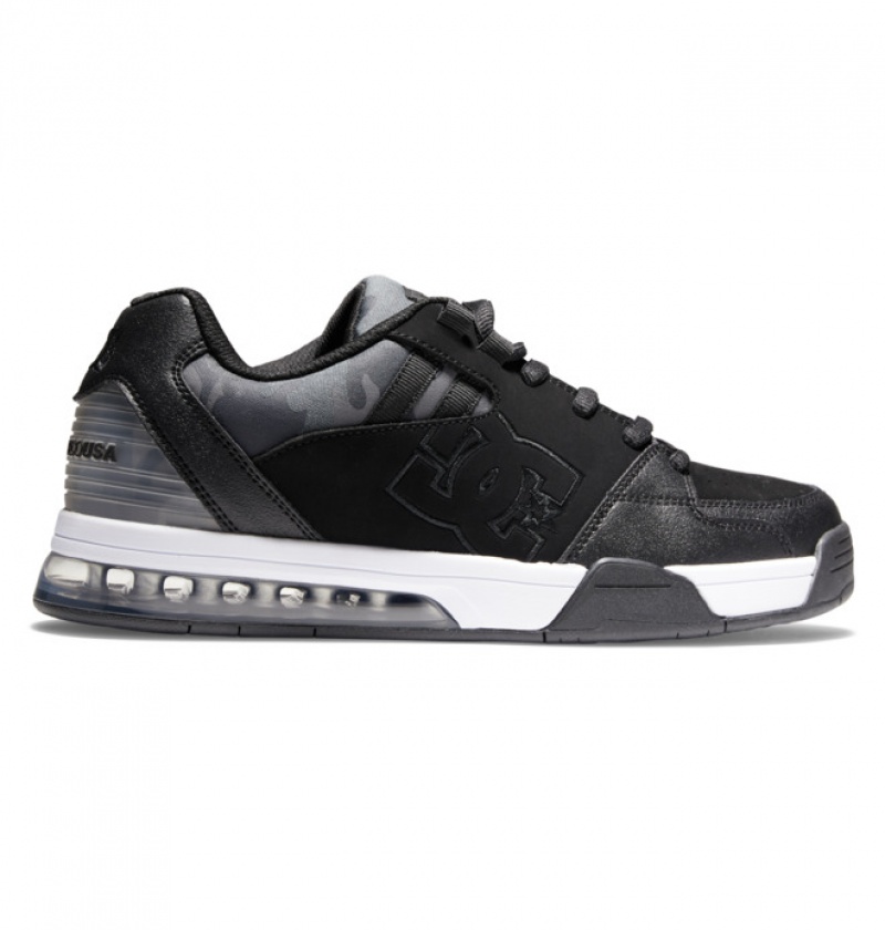 Black Camo Men\'s DC Versatile Sneakers | 5269-FIEGY