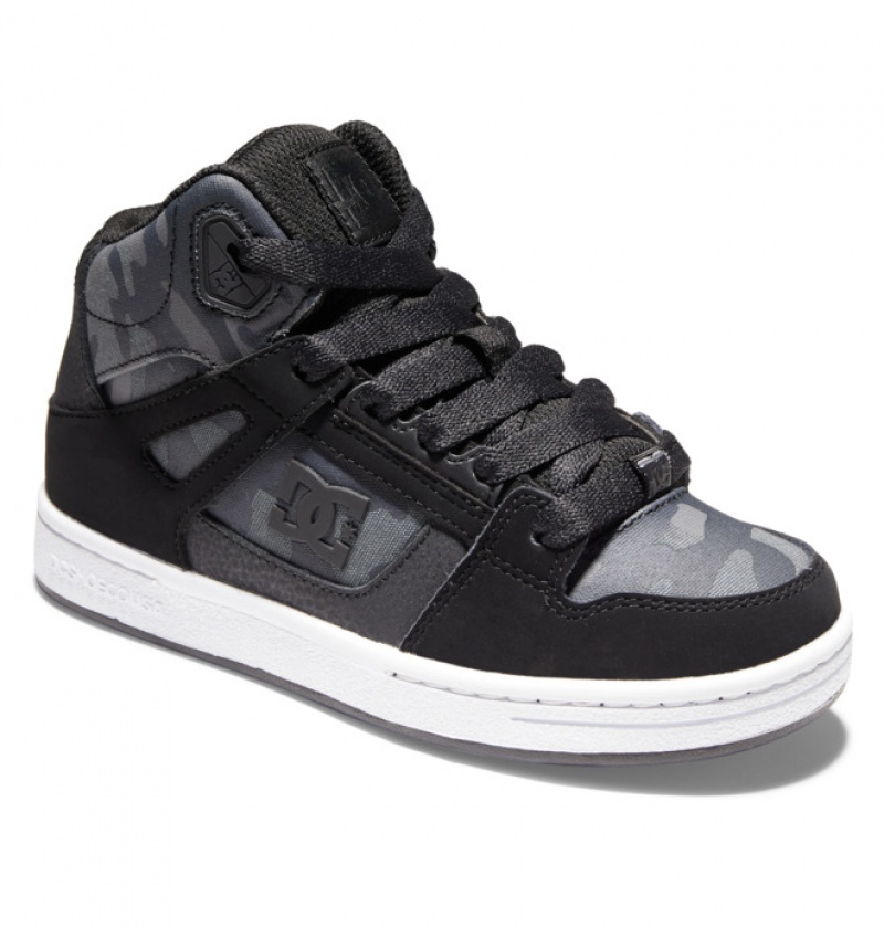 Black Kids' DC High-Top Pure | 1029-DGWKY