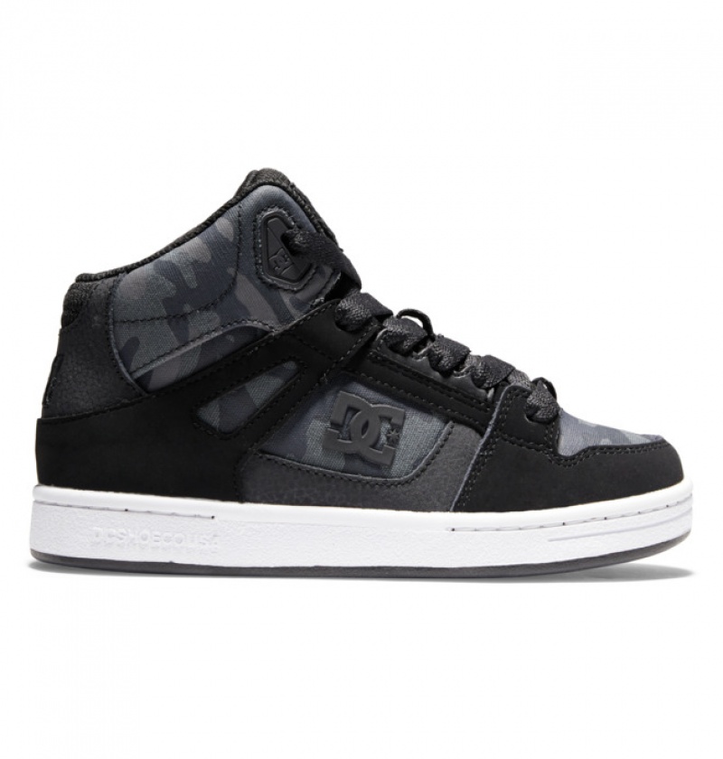 Black Kids\' DC High-Top Pure | 1029-DGWKY