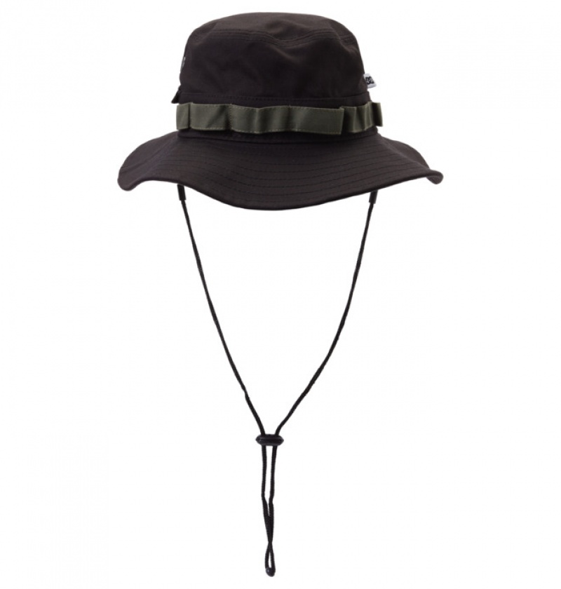 Black Men's DC Bushwick New Era Fitted Boonie Hats | 8542-RDFCB