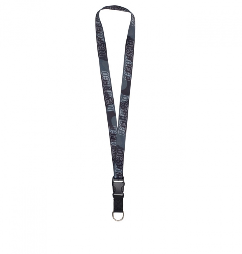 Black Men\'s DC Lanyards | 4579-AYWXQ