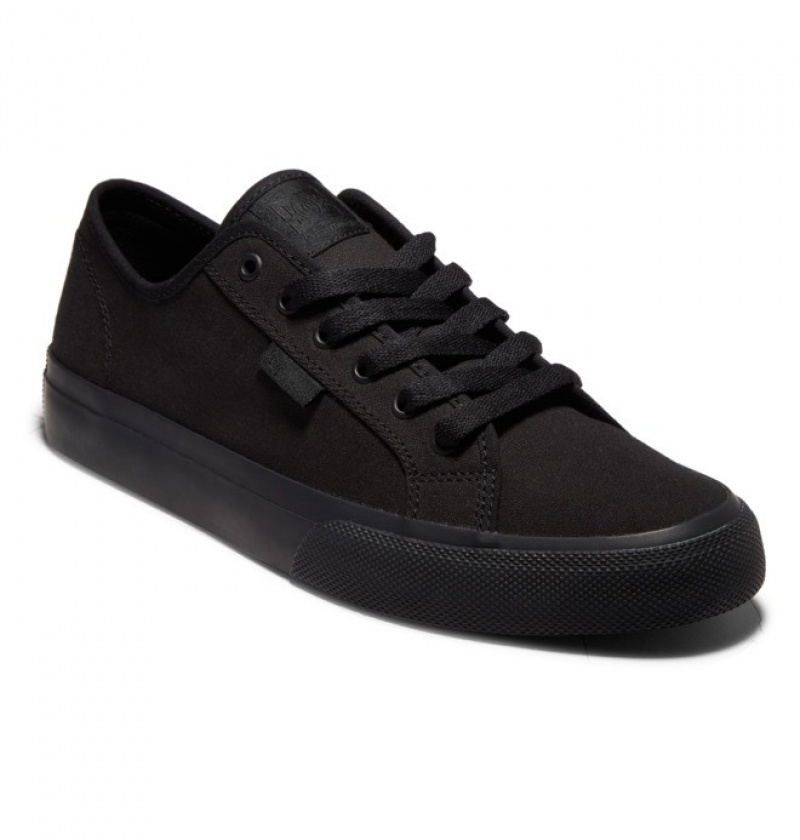 Black Men's DC Manual Sneakers | 0462-WMPKD