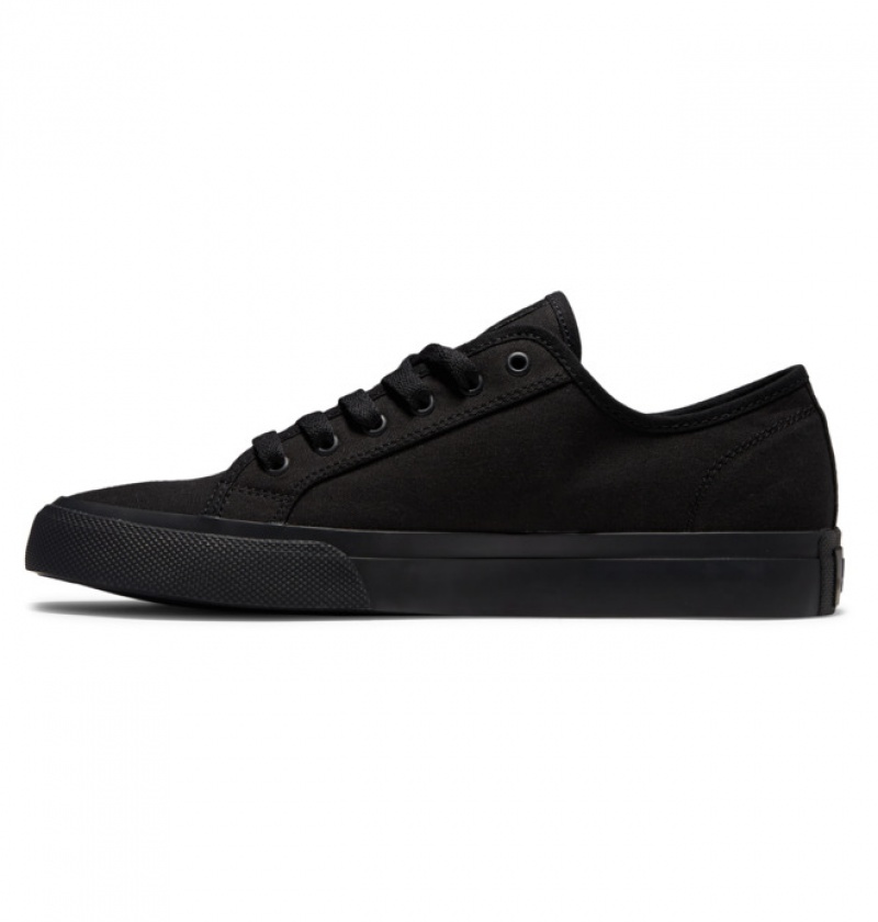 Black Men's DC Manual Sneakers | 0462-WMPKD