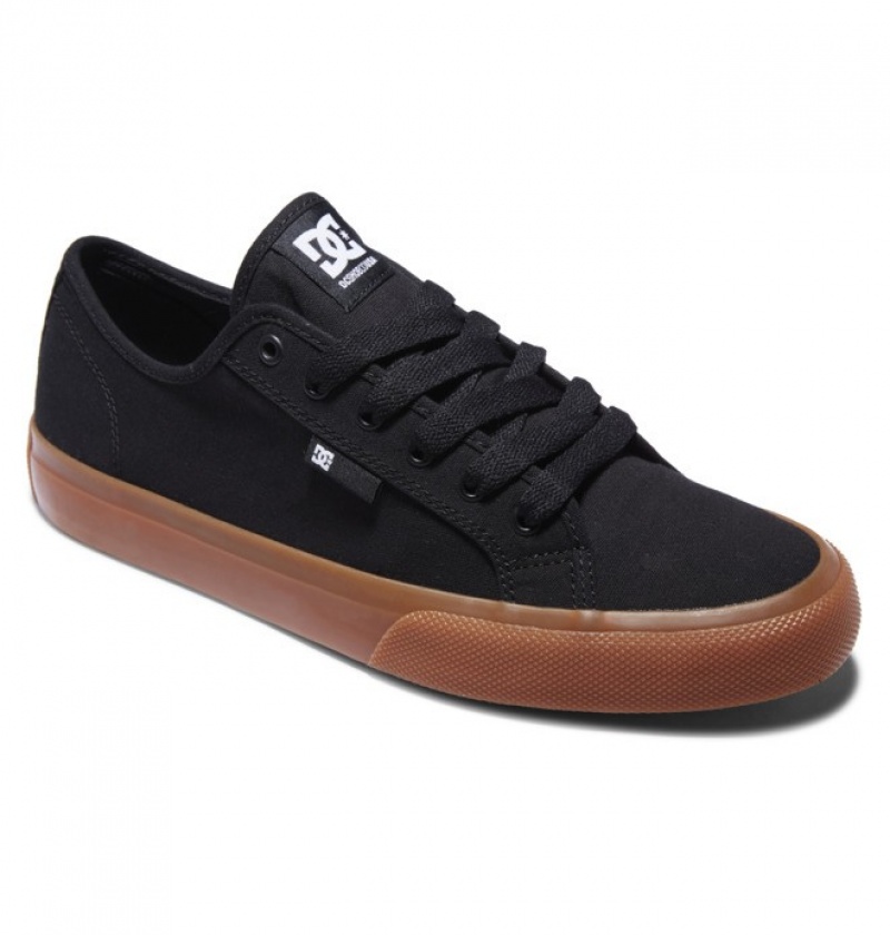 Black Men's DC Manual Sneakers | 1057-GHWKF