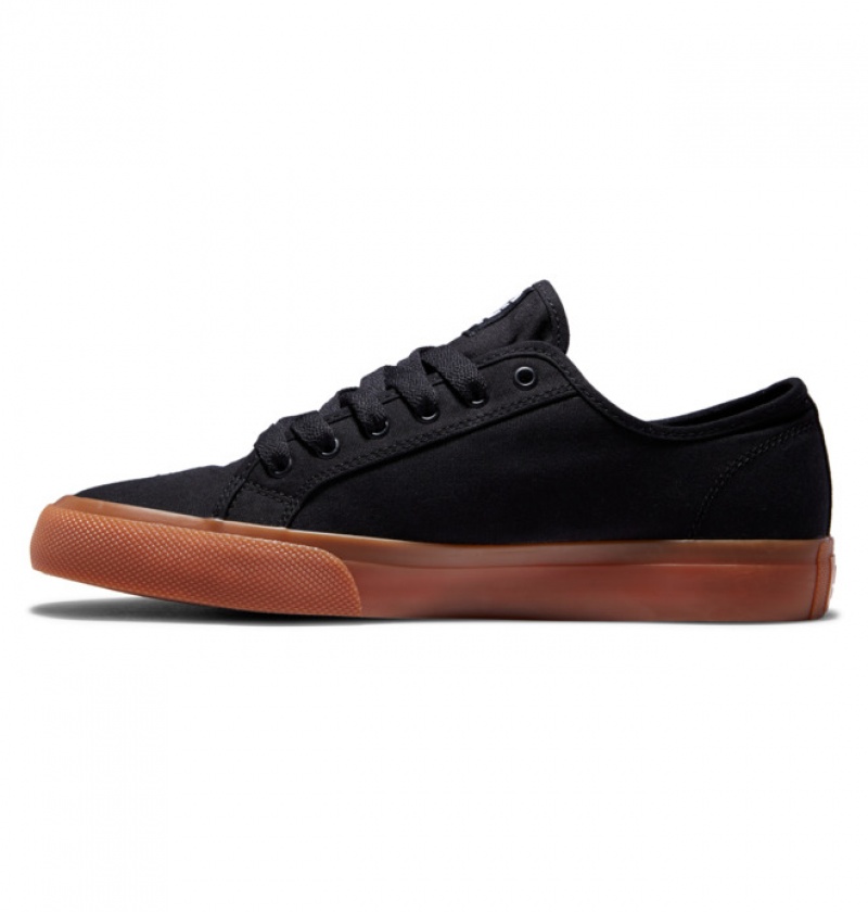 Black Men's DC Manual Sneakers | 1057-GHWKF