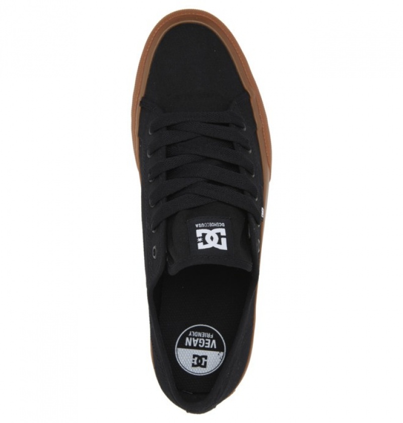 Black Men's DC Manual Sneakers | 1057-GHWKF