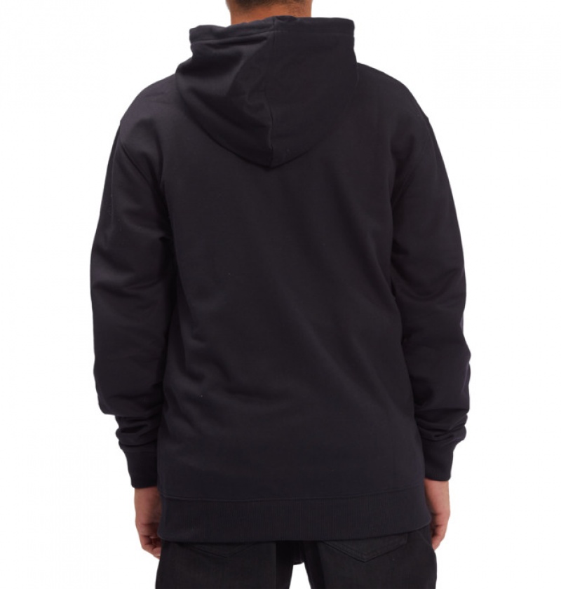 Black Men's DC Riot 2 Zip-Up Sweatshirts | 3896-MDILA