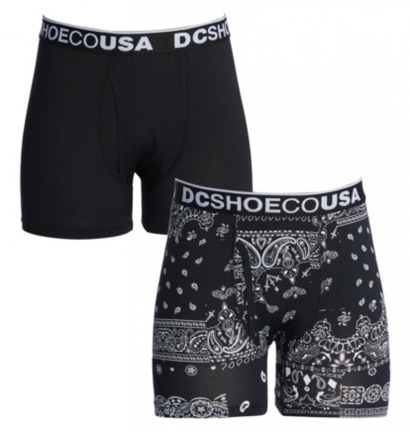 Black Men's DC The Performer 2-Pack Boxers Brief | 8450-GAJPF