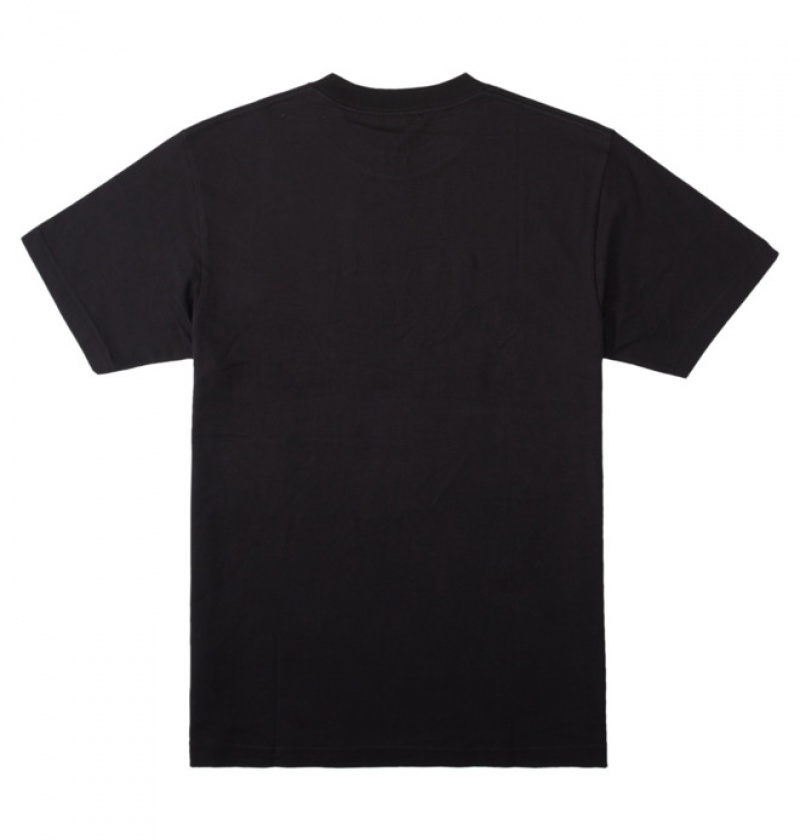 Black / Black Camo Men's DC DC Square Star Fill T Shirts | 3658-IEMNG