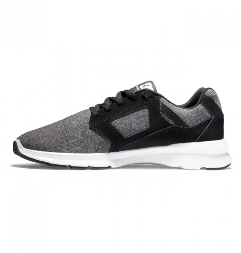 Black / Black Men's DC Skyline Lightweight Sneakers | 4053-XKMVY