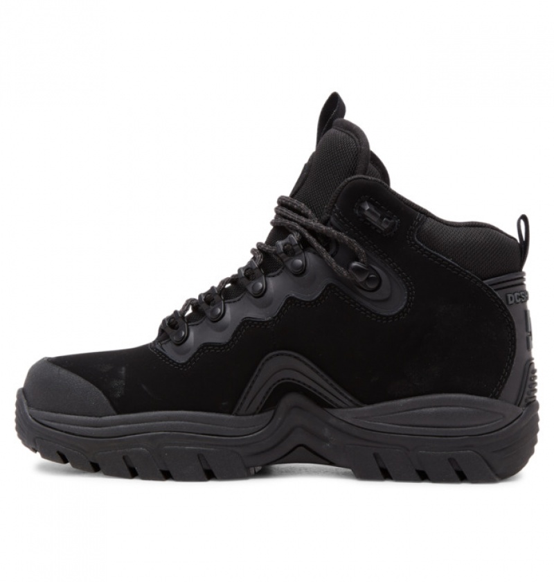 Black / Black / Black Men's DC Navigator Lace Winter Boots | 9872-ATVHG