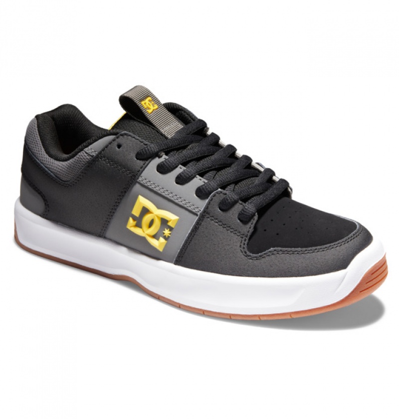 Black / Grey / Yellow Men's DC Lynx Zero Skate Sneakers | 1836-ZWMHC