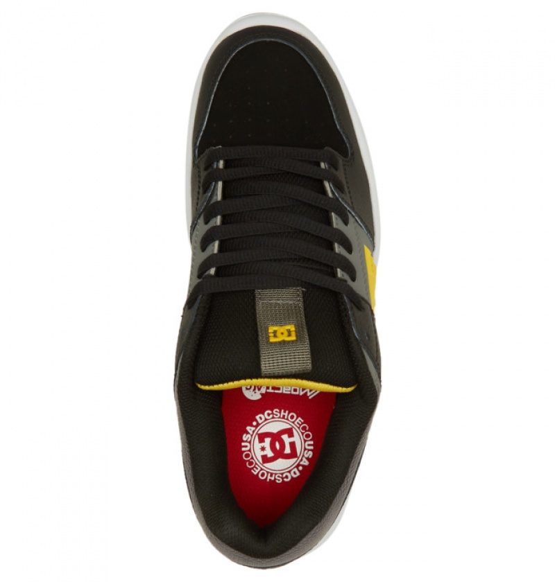 Black / Grey / Yellow Men's DC Lynx Zero Skate Sneakers | 1836-ZWMHC