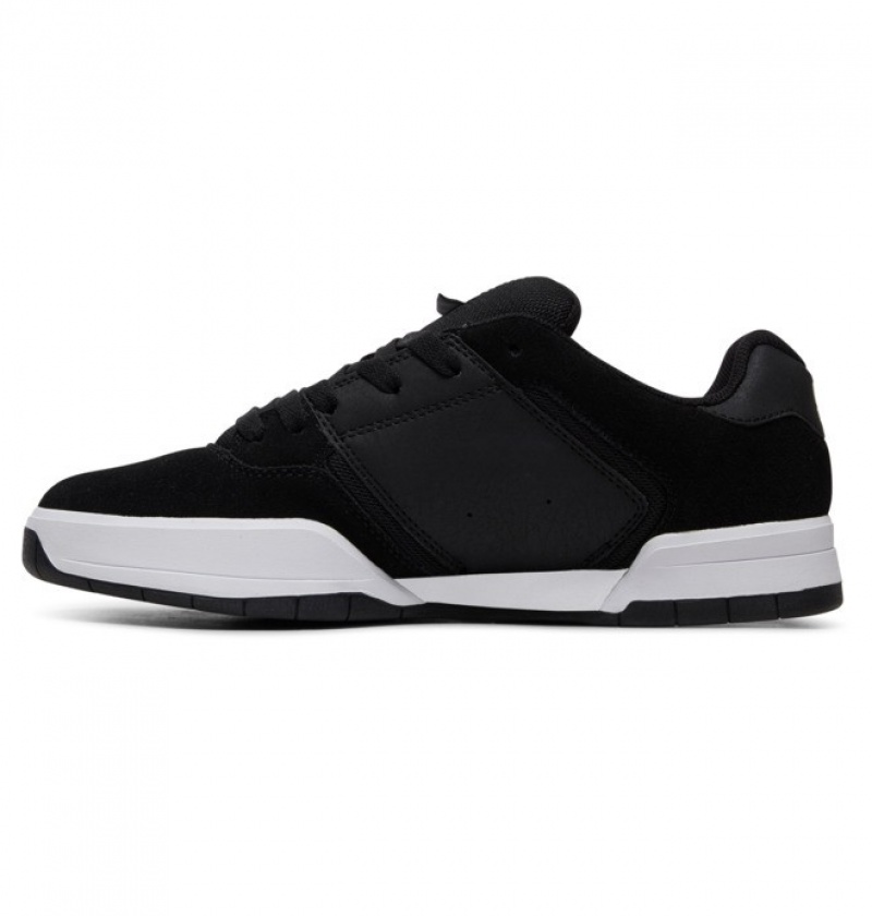 Black / White Men's DC Central Sneakers | 8137-UDZAH