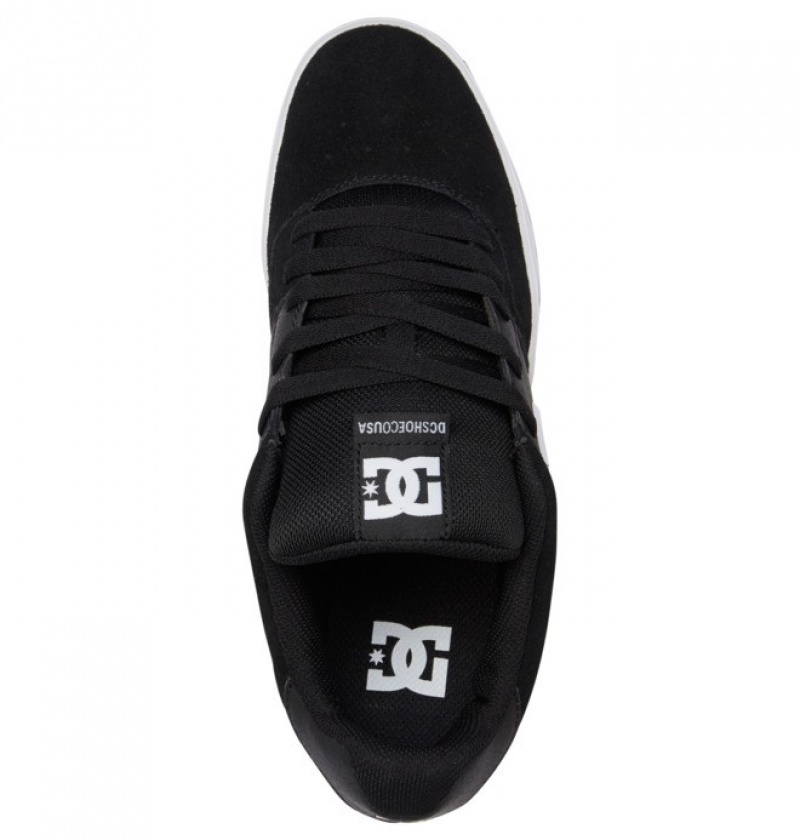 Black / White Men's DC Central Sneakers | 8137-UDZAH