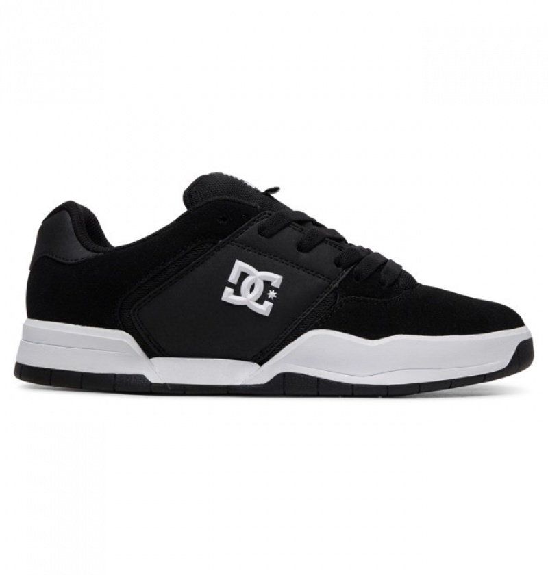 Black / White Men\'s DC Central Sneakers | 8137-UDZAH