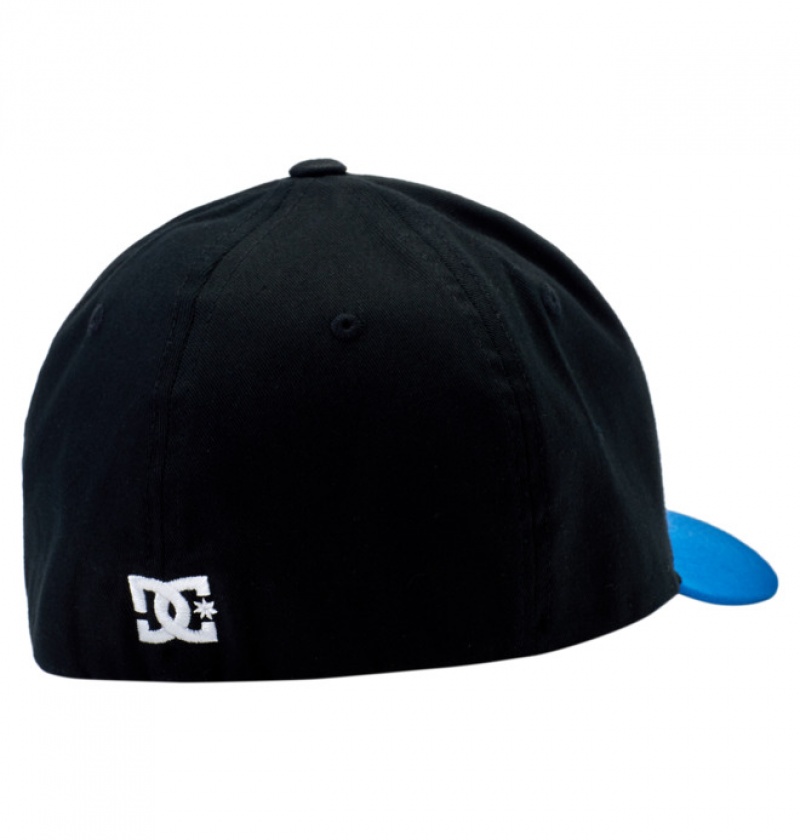 Blue Men's DC Cap Star Seasonal Flexfit Hats | 2103-BXVIF